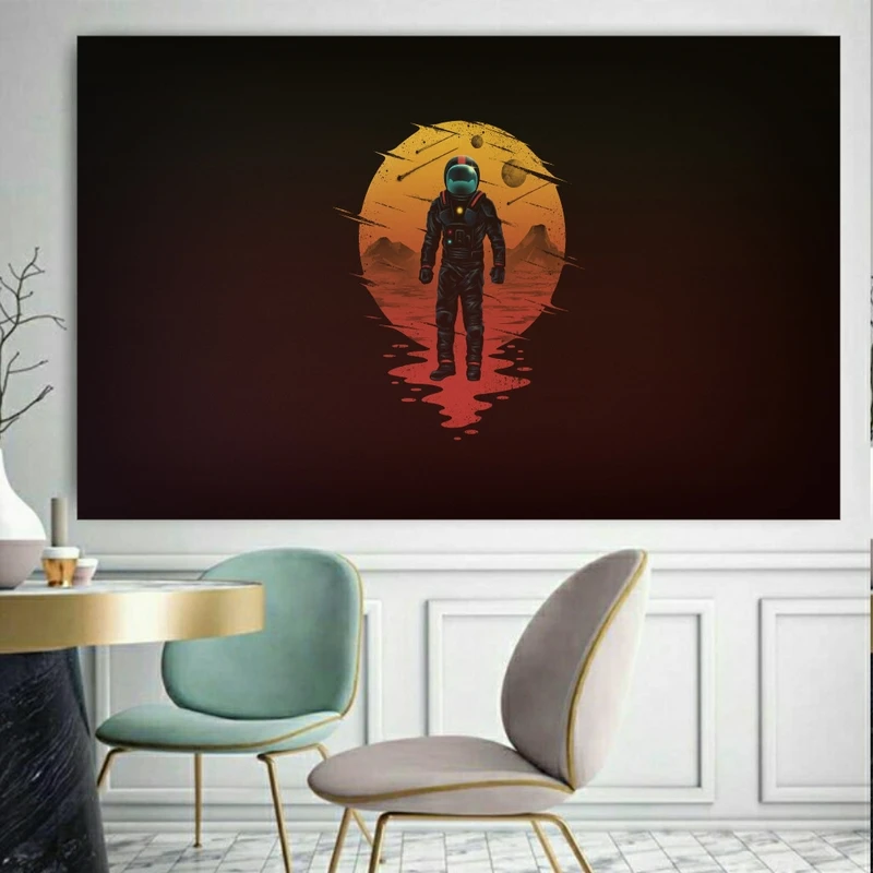 تابلو شاسی طرح فضانورد و ماه کدPTS672