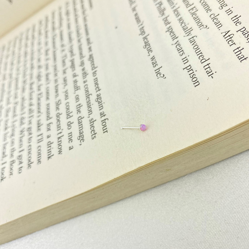 پیرسینگ نقره زنانه مدل اوپال کد P4185 پیرسینگ نقره زنانه مدل اوپال کد P4185