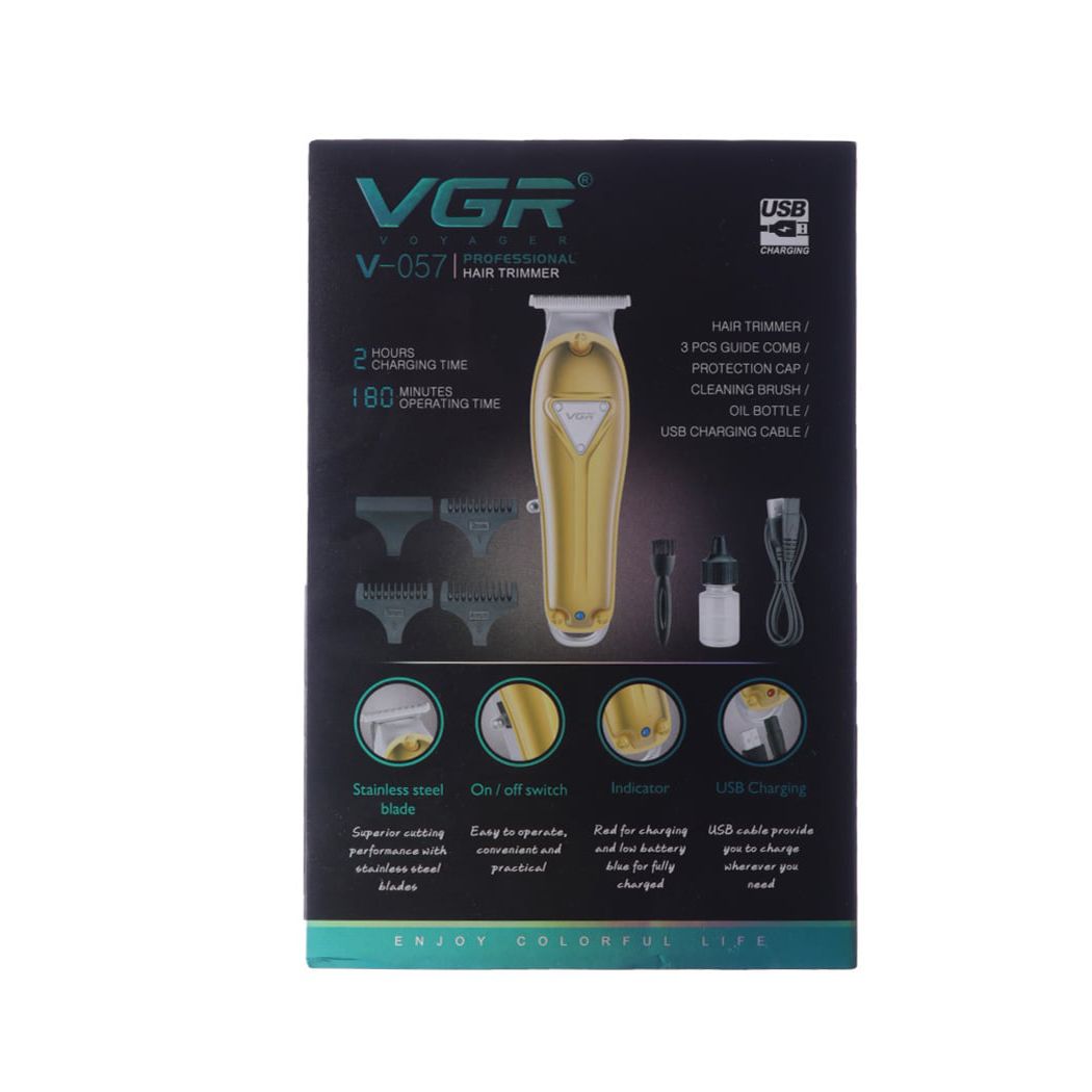 ماشین اصلاح موی سر و صورت وی جی ار مدل V-057 -  - 7