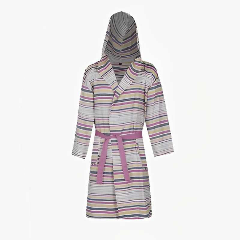 حوله پالتویی مدل نخی طرح راه راه سایز 135