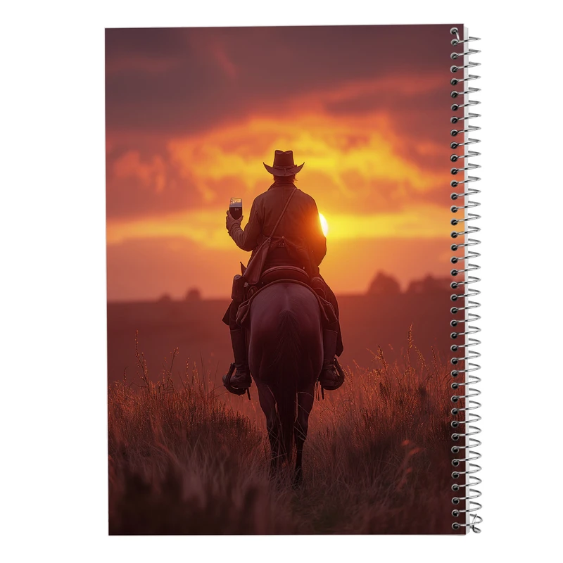 دفتر شطرنجی 50 برگ مدوپد مدل رد دد red dead کد DF13503