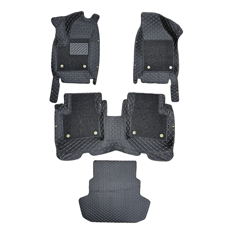 کفپوش 5 بعدی خودرو طرح گلدوزی مدل H-AP-1103-4 مناسب برای آریزو ۶ به همراه کفپوش صندوق