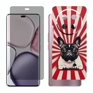 Glass Together model privacy screen protector suitable for Honor X9c mobile phone with back cover sticker