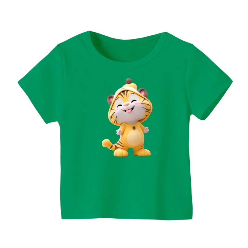 تی شرت آستین کوتاه بچگانه مدل ببر کد ۲۱