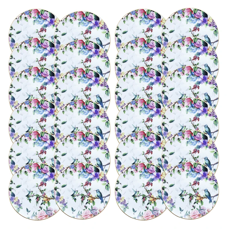 بشقاب غذاخوری گونول مدل BIRD_24 مجموعه 24 عددی