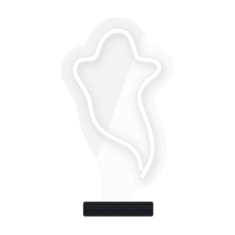 چراغ رومیزی مدل  ریموت دار GHOST-GL_WHT-GLASS