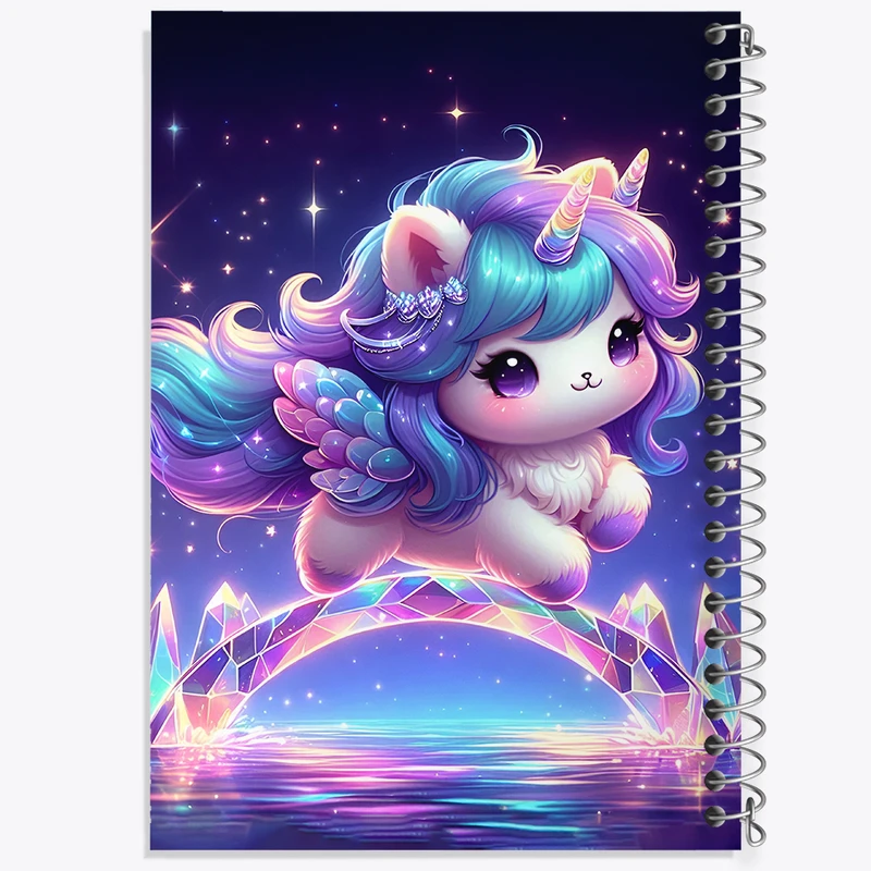 دفتر لیست خرید 50 برگ خندالو طرح اسب تک شاخ کیوت کد F5350