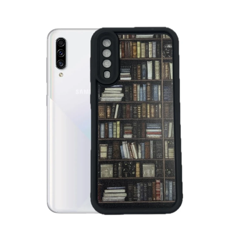 کاور طرح کتابخانه نیمه شب مناسب برای گوشی موبایل سامسونگ Galaxy A30s/50/50s