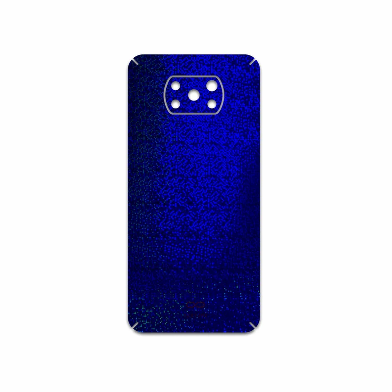 برچسب پوششی ماهوت مدل Blue-Holographic مناسب برای گوشی موبایل شیائومی Poco X3 Pro
