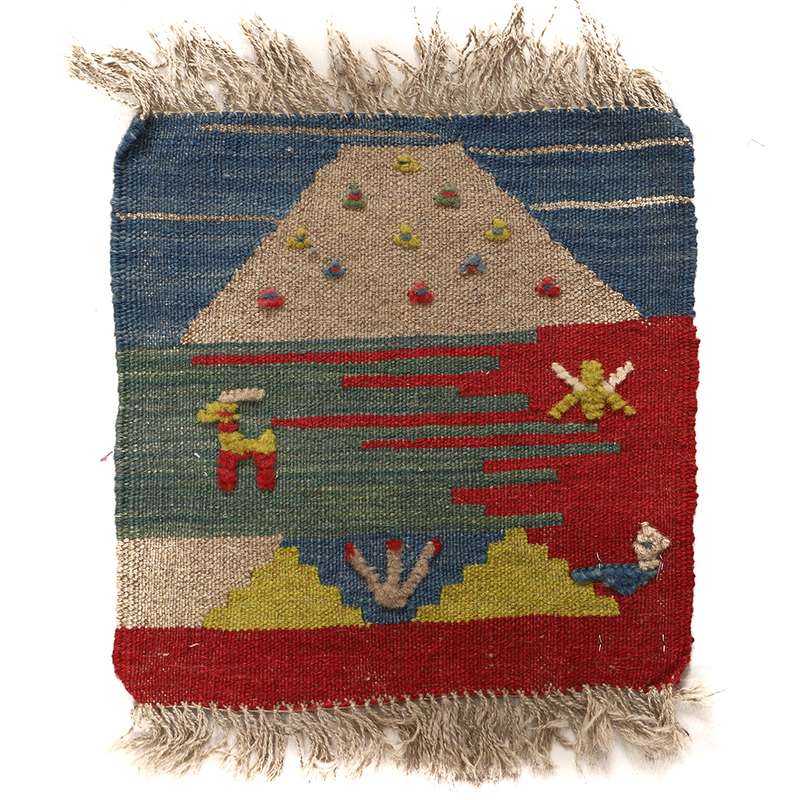 گلیم گبه دستبافت مدل قشقایی کد 141078