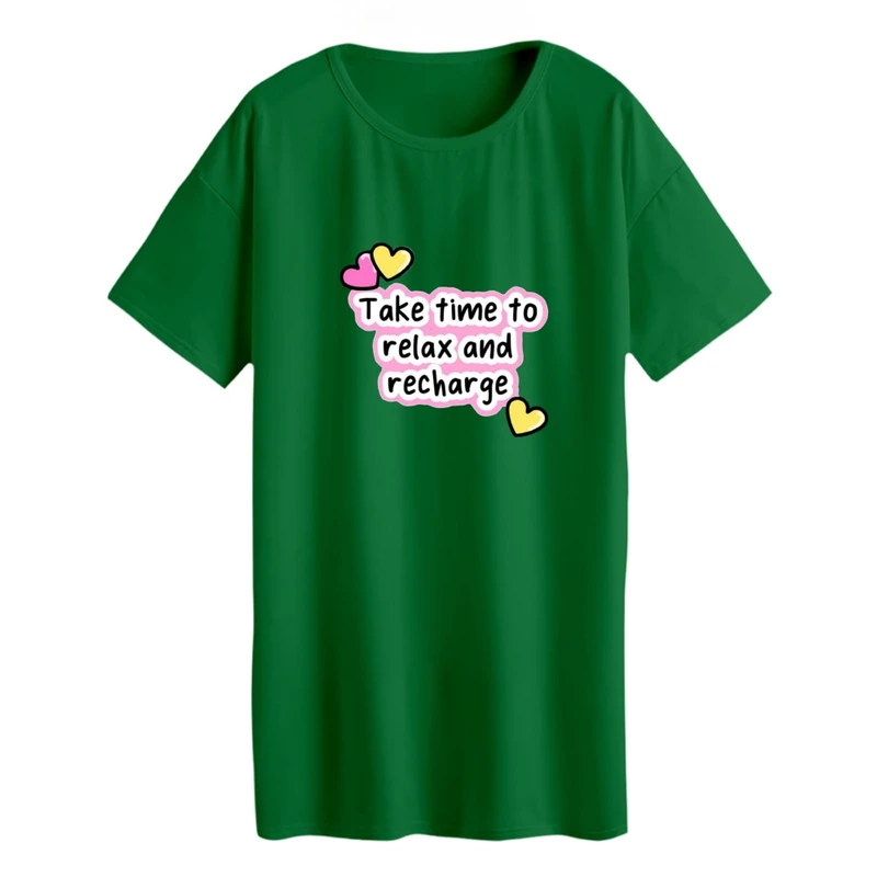 تی شرت لانگ زنانه مدل زمان بده