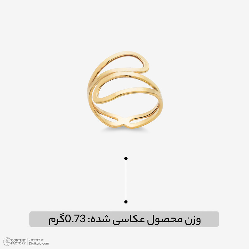 انگشتر طلا 18 عیار زنانه مایا ماهک مدل MR1590  - 5