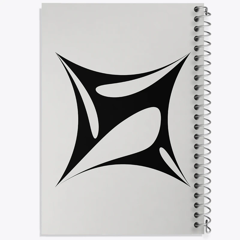 دفتر لیست خرید 50 برگ خندالو طرح انتزاعی کد F6415