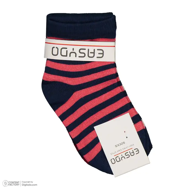 جوراب ساق کوتاه بچگانه ایزی دو مدل 9473003210256 بسته 3 عددی