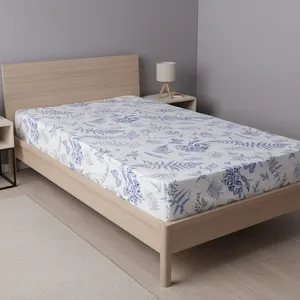 ملحفه آدنو مدل پیچک کد FI23 یک نفره سایز 90x200 سانتی متر 