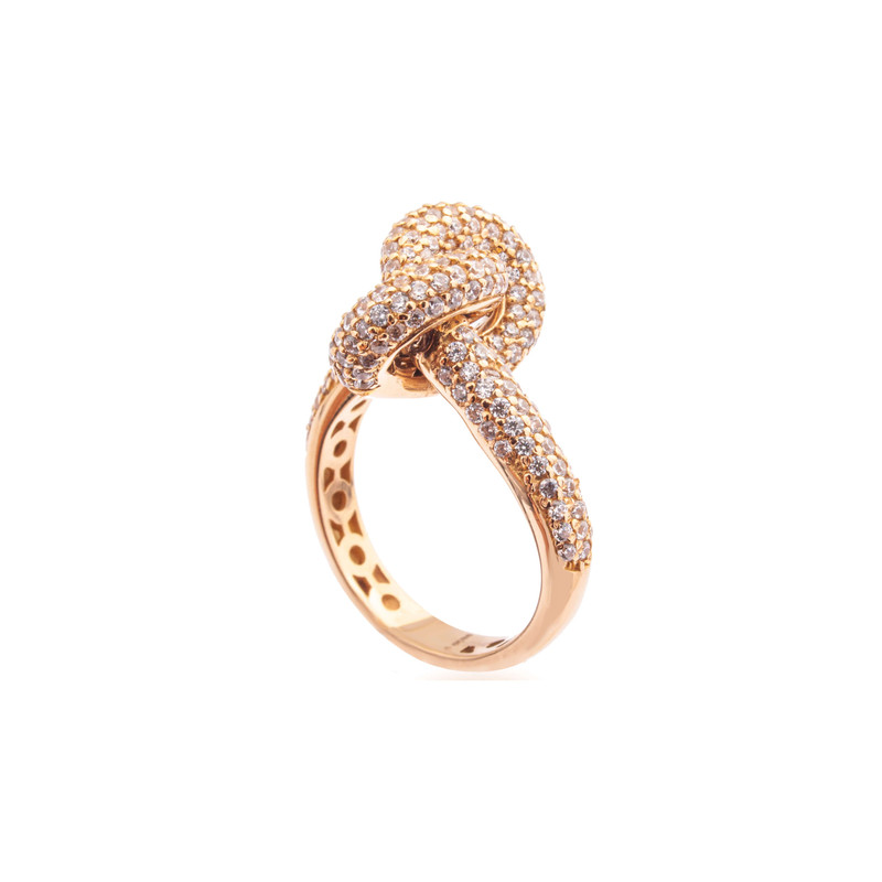 انگشتر طلا 18 عیار زنانه مدل گره انگشتر طلا 18 عیار زنانه مدل گره