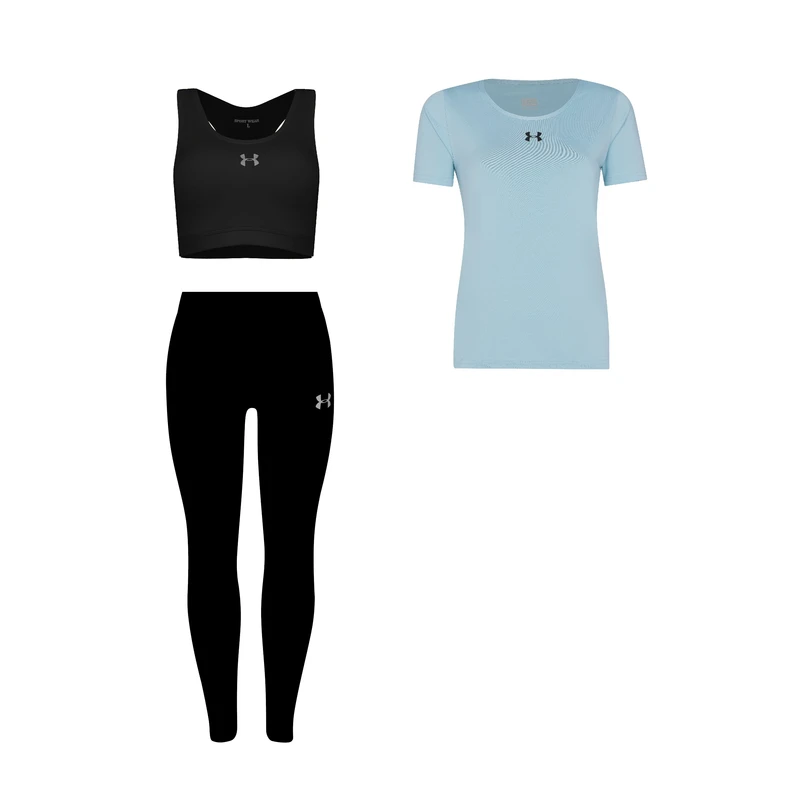 ست سه تکه لباس ورزشی زنانه مدل 1801-4101-7101
