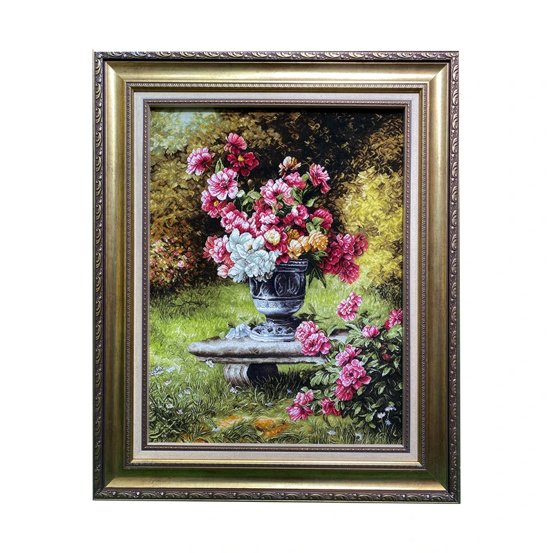 تابلو فرش دستباف طرح گل کد ۲۱۳۴۶۰۵۲