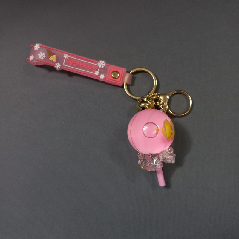 جاکلیدی دخترانه مدل  فانتزی آکواریومی طرح آبنبات شیری کد 01