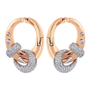 گوشواره طلا 18 عیار زنانه مدل 10658