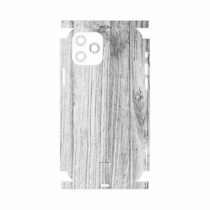 برچسب پوششی ماهوت مدل White-Wood-FullSkin مناسب برای گوشی موبایل اپل iPhone 12 Pro