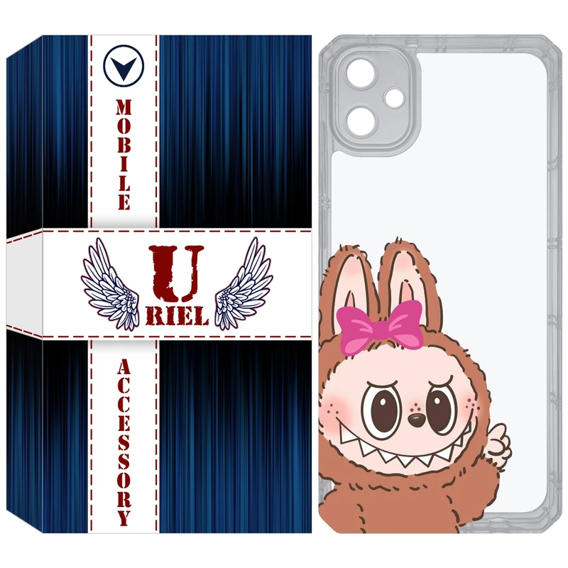 کاور یوریل مدل Clear کد 109 طرح لبوبو Labubu مناسب برای گوشی موبایل سامسونگ Galaxy A05