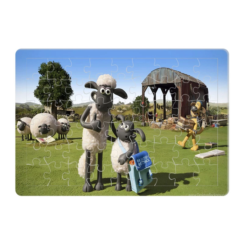 پازل 54 تکه هومرو مدل PL378 طرح انیمیشن بره ناقلا