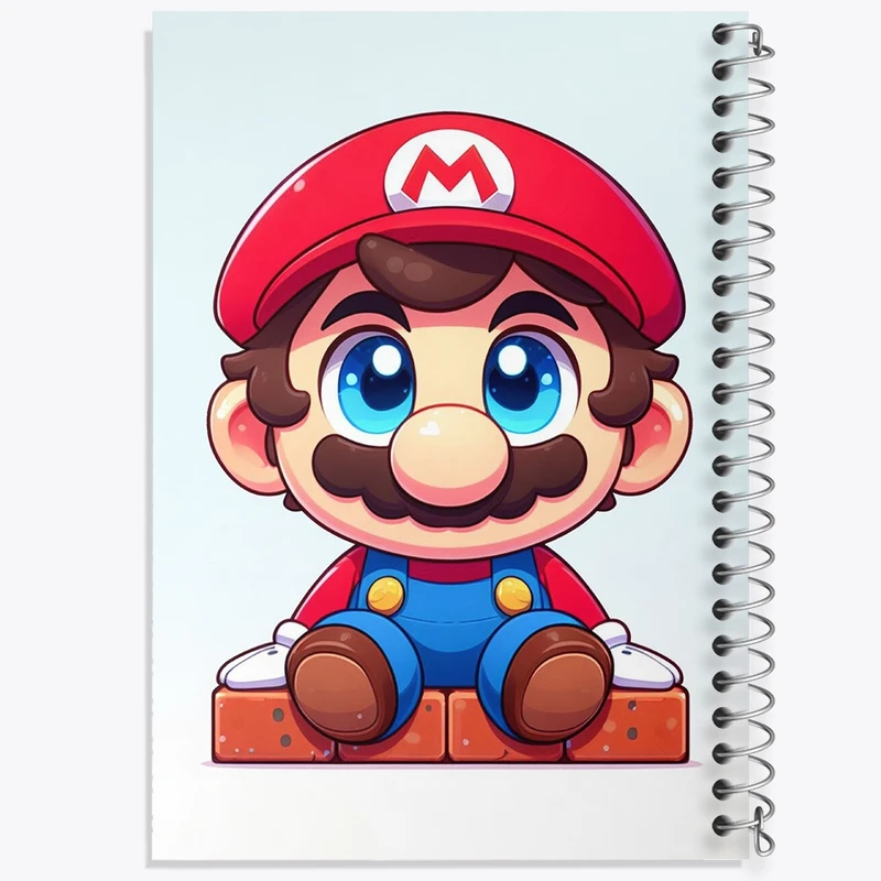 دفتر نت موسیقی 50 برگ خندالو مدل سوپرماریو (Super Mario) کد F959