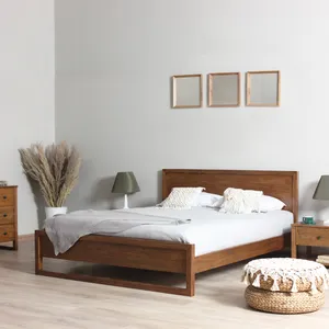 تخت خواب 2 نفره دیزه چوب ایرانیان مدل برهان سایز 204x192