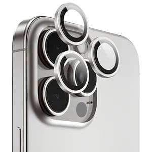 محافظ لنز دوربین انتک مدل Natural Titanium مناسب برای گوشی موبایل اپل iPhone 16 Pro / 16 Pro Max