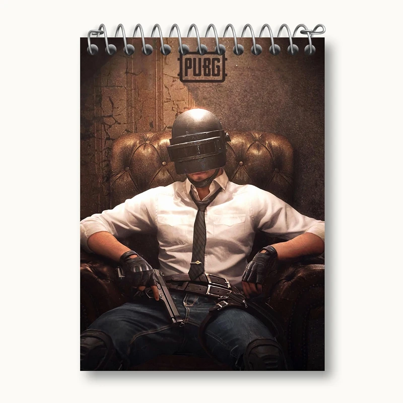 دفتر یادداشت 50 برگ خندالو مدل بازی پابجی PUBG کد 3783