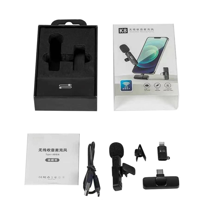 میکروفن یقه ای مدل K8 type-c iPhone