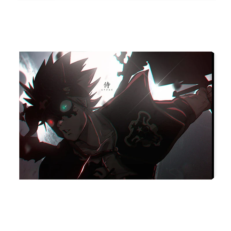 تابلو شاسی عرش مدل انیمه شبدر سیاه Black Clover کد As1453