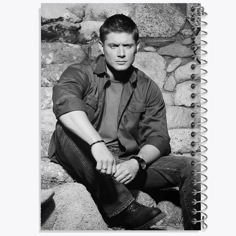 دفتر نقاشی 50 برگ خندالو مدل دین وینچستر سریال سوپرنچرال Supernatural کد 24533