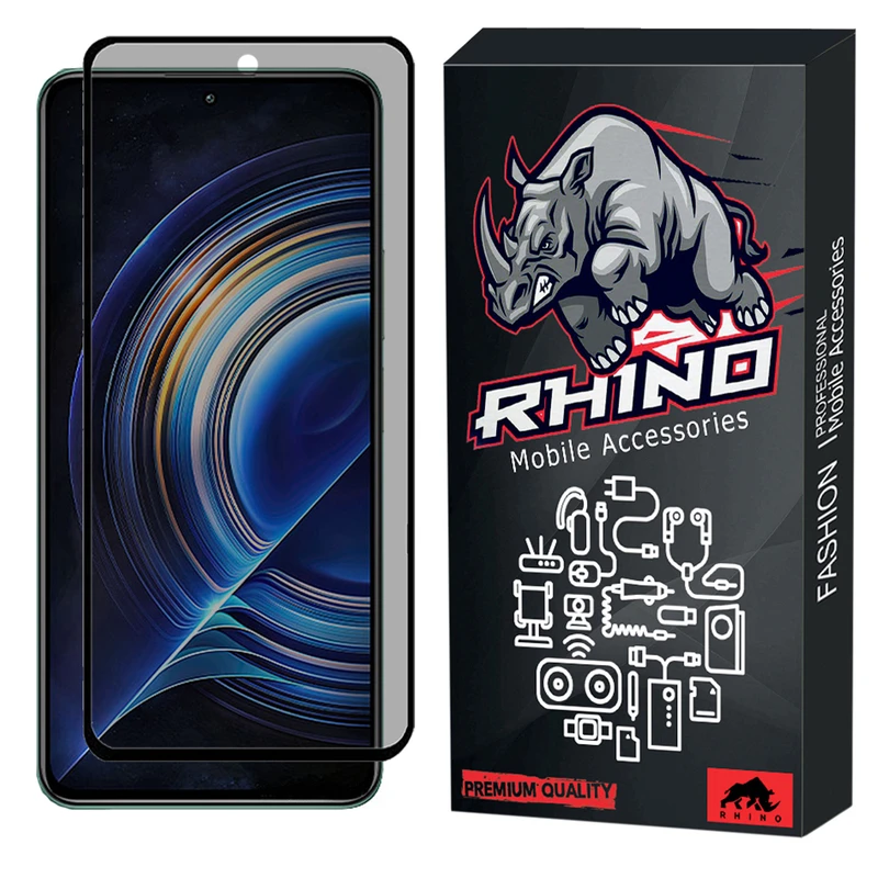 محافظ صفحه نمایش حریم شخصی راینو مدل R-Privacy مناسب برای گوشی موبایل شیائومی Redmi K50 Pro