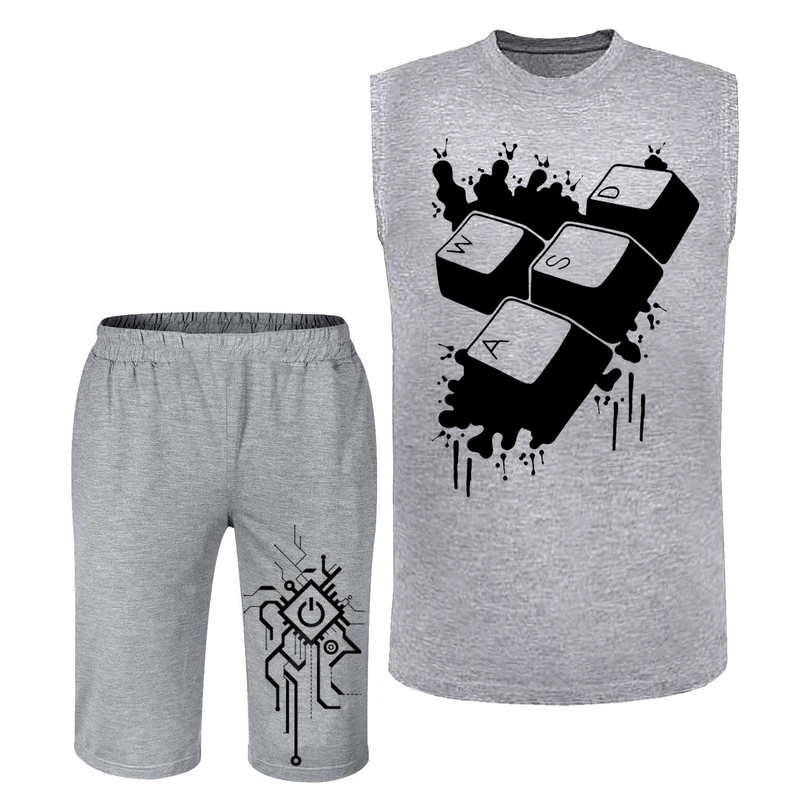 ست تاپ و شلوارک مردانه مدل رایانه N172