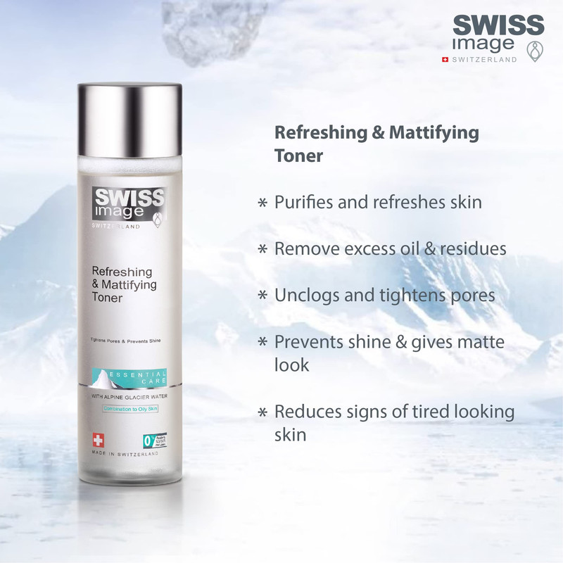 تونر سوییس ایمیج مدل Refreshing Mattifying حجم 200 میلی لیتر تونر سوییس ایمیج مدل Refreshing Mattifying حجم 200 میلی لیتر