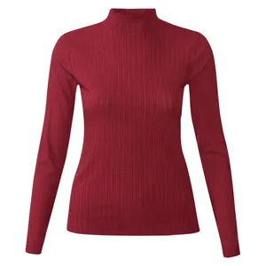 تی شرت یقه اسکی  آستین بلند زنانه اسمارا مدل LS358