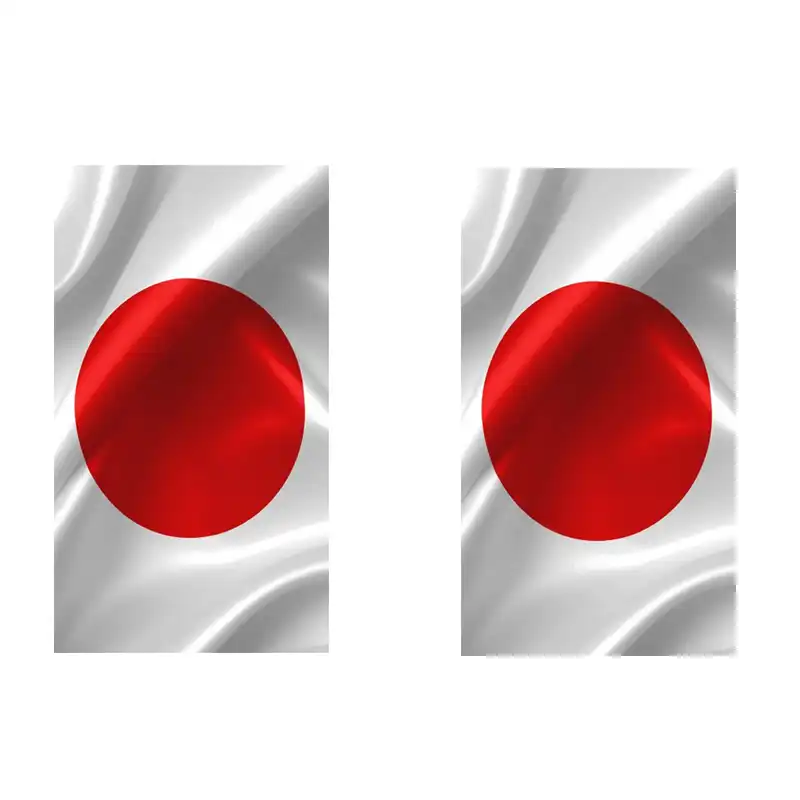 برچسب پلاک خودرو رایسان طرح ژاپن کد BP0022 مجموعه2 عددی