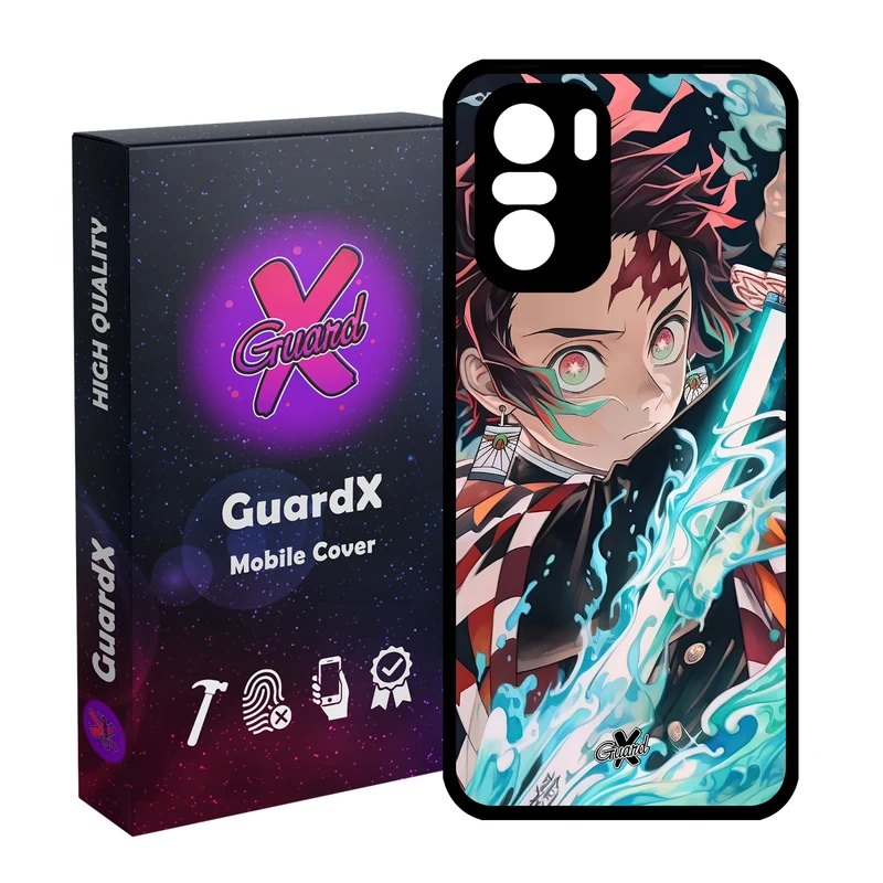 کاور گارد ایکس طرح Demon Slayer Anime مدل Glass10589 مناسب برای گوشی موبایل شیائومی Poco F3/MI 11X/MI 11X Pro/Redmi K40/K40 Pro