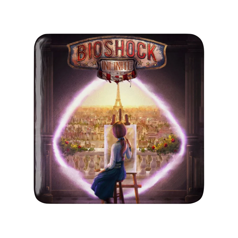 مگنت خندالو طرح بازی بایوشاک (Bioshock) مدل مربعی کد 31330