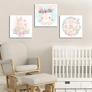 تابلو شاسی کودک مدل  خرگوش زیبا طرح 614 مجموعه 3 عددی
