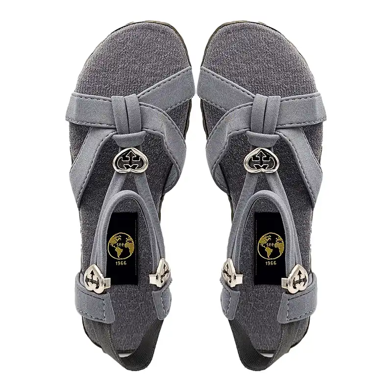 صندل زنانه سیی مدل رومی یونانی کد 2120.2