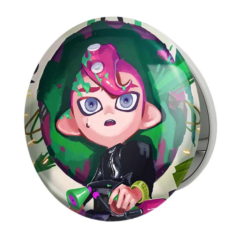آینه جیبی خندالو طرح بازی اسپلاتون (Splatoon) مدل تاشو کد 33325