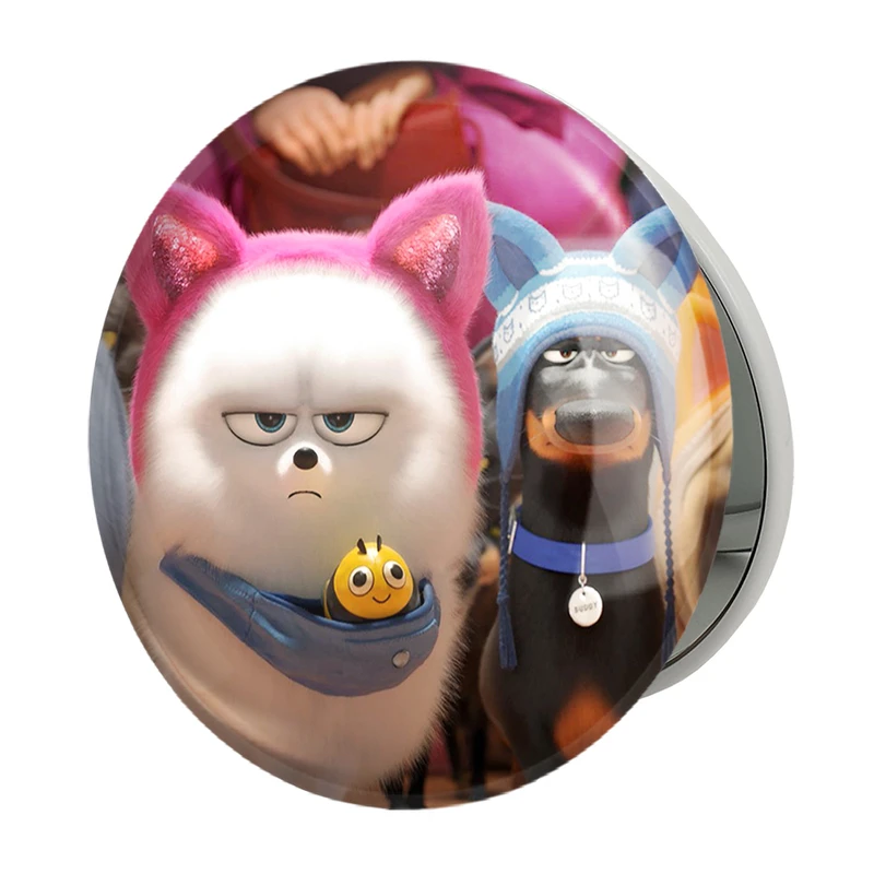 آینه جیبی خندالو طرح زندگی پنهان حیوانات خانگی The Secret Life of Pets مدل تاشو کد 10676 