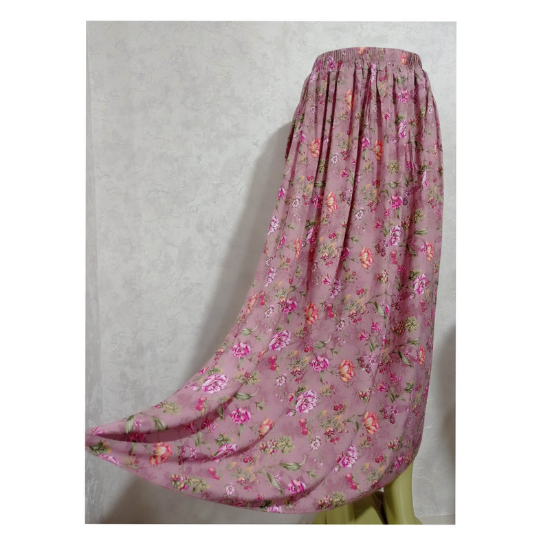 دامن زنانه مدل نیم کلوش نخی کد 6250