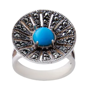 انگشتر نقره زنانه بازرگانی میلادی کد  AW_349