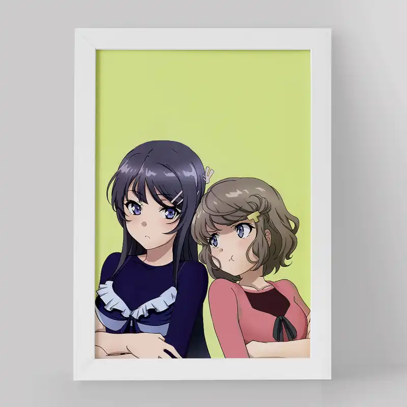 تابلو خندالو مدل توموئه و مای انیمه بانی گرل سنپای کد 16427