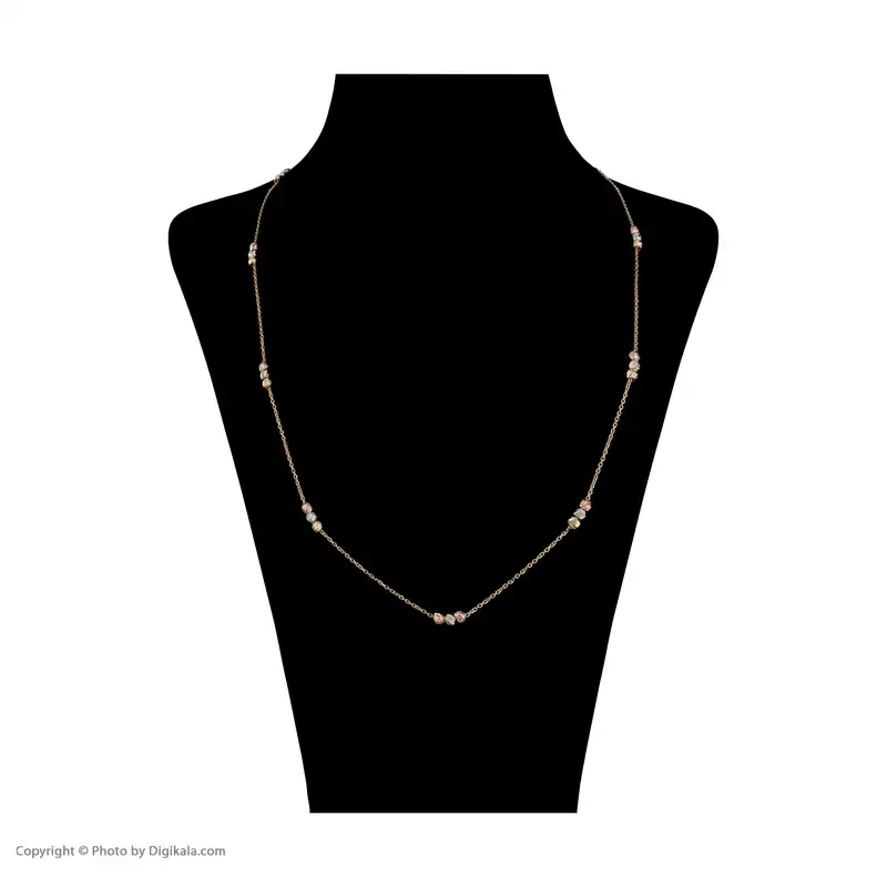 گردنبند طلا 18 عیار زنانه مایا ماهک مدل MM1721 طرح گوی تراش