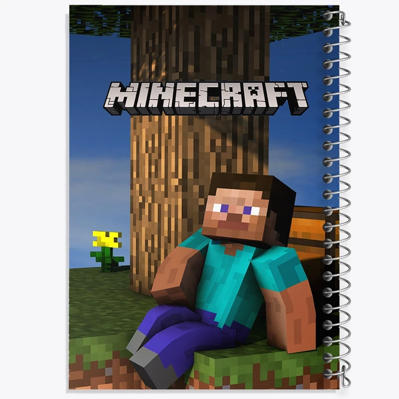 دفتر نت موسیقی 50 برگ خندالو مدل ماینکرافت (Minecraft) کد F2426